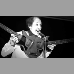 John Otway and his double-sided guitar